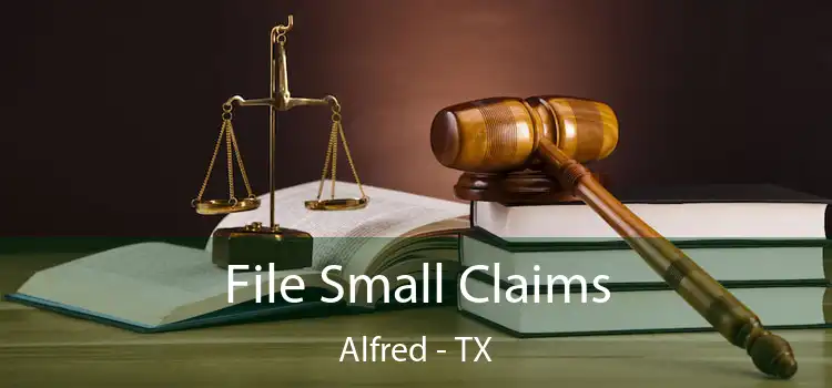  File Small Claims Alfred - TX