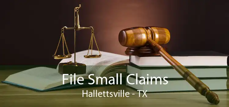 File Small Claims Hallettsville - TX