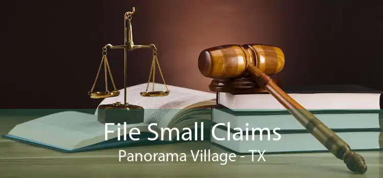 File Small Claims Panorama Village - TX