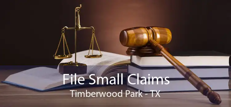 File Small Claims Timberwood Park - TX