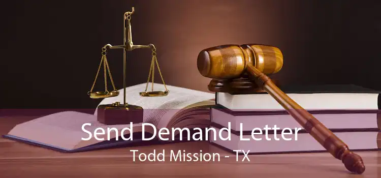 Send Demand Letter Todd Mission - TX
