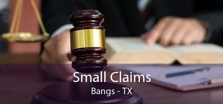 Small Claims Bangs - TX