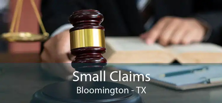 Small Claims Bloomington - TX