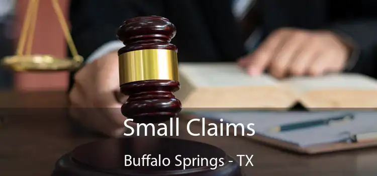  Small Claims Buffalo Springs - TX