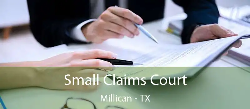  Small Claims Court Millican - TX