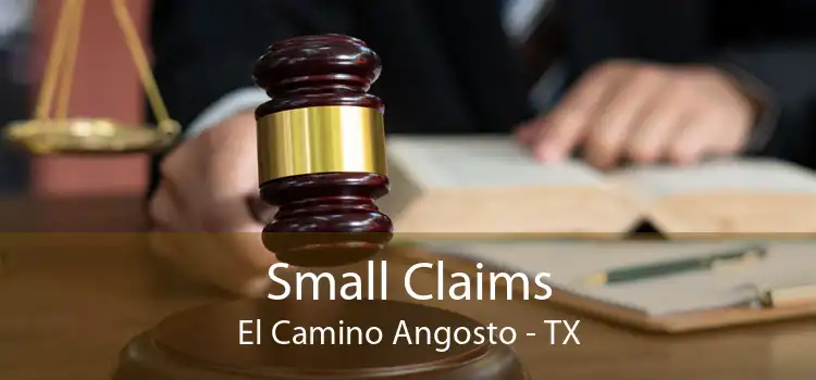 Small Claims El Camino Angosto - TX