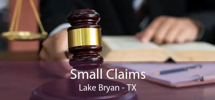Small Claims Lake Bryan - TX