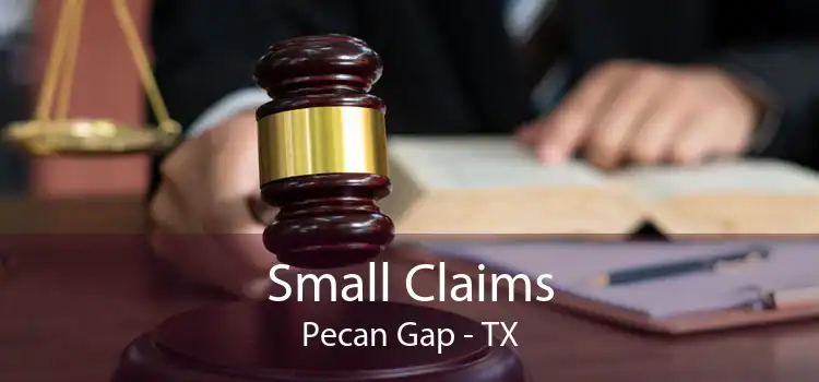 Small Claims Pecan Gap - TX
