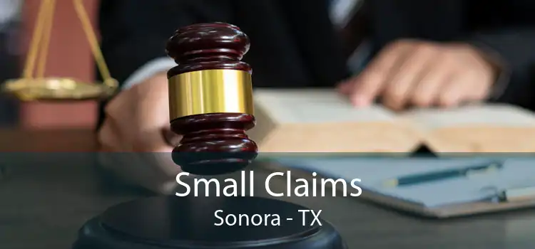 Small Claims Sonora - TX