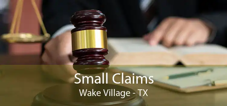 Small Claims Wake Village - TX